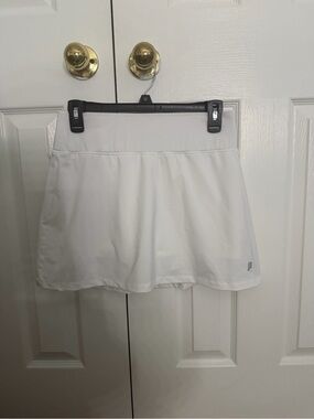 Prince White Tennis Skort with Gray Logo